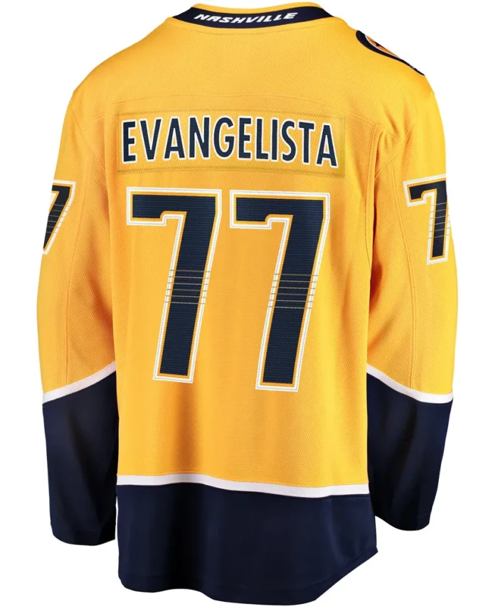 Luke Evangelista Nashville Predators Fanatics  Premier Breakaway Player Jersey - Gold