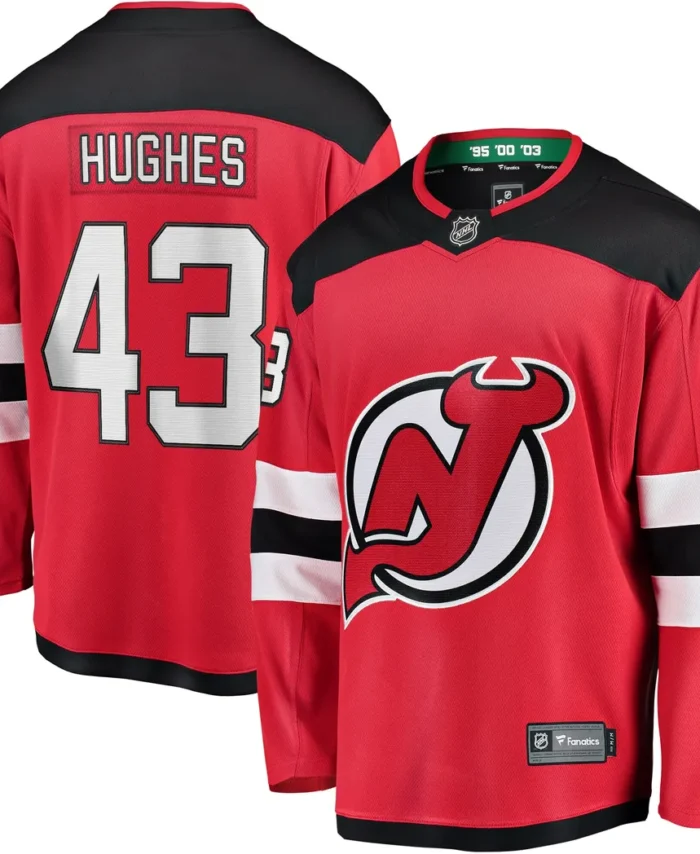 Luke Hughes New Jersey Devils Fanatics Home Breakaway Player Jersey - Red