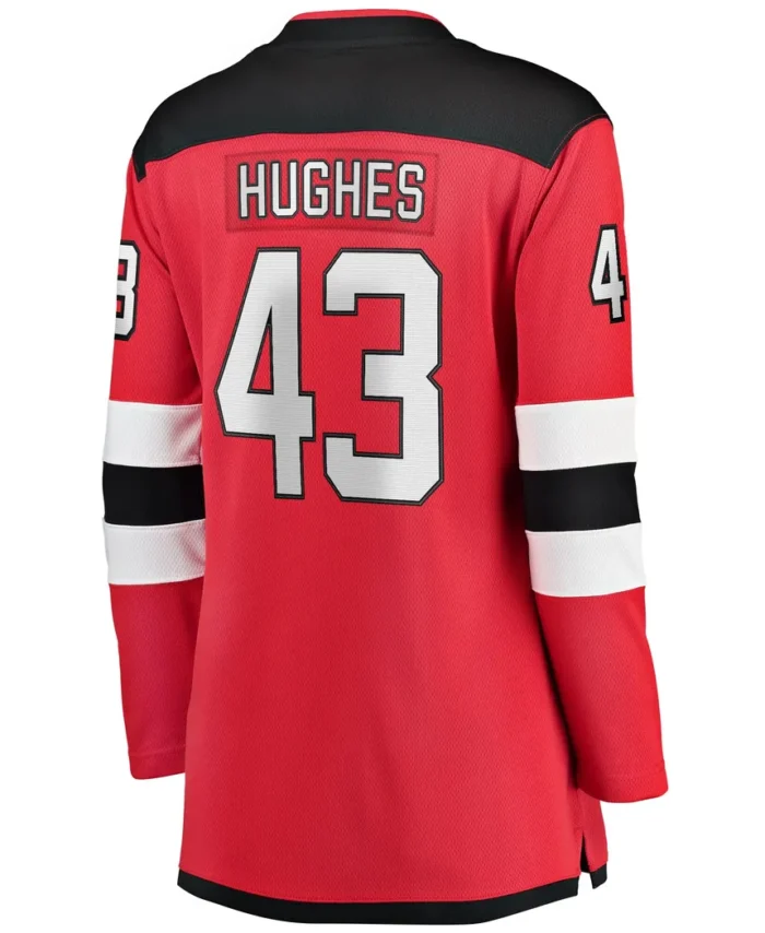 Luke Hughes New Jersey Devils Fanatics Women Home Breakaway Player Jersey - Red