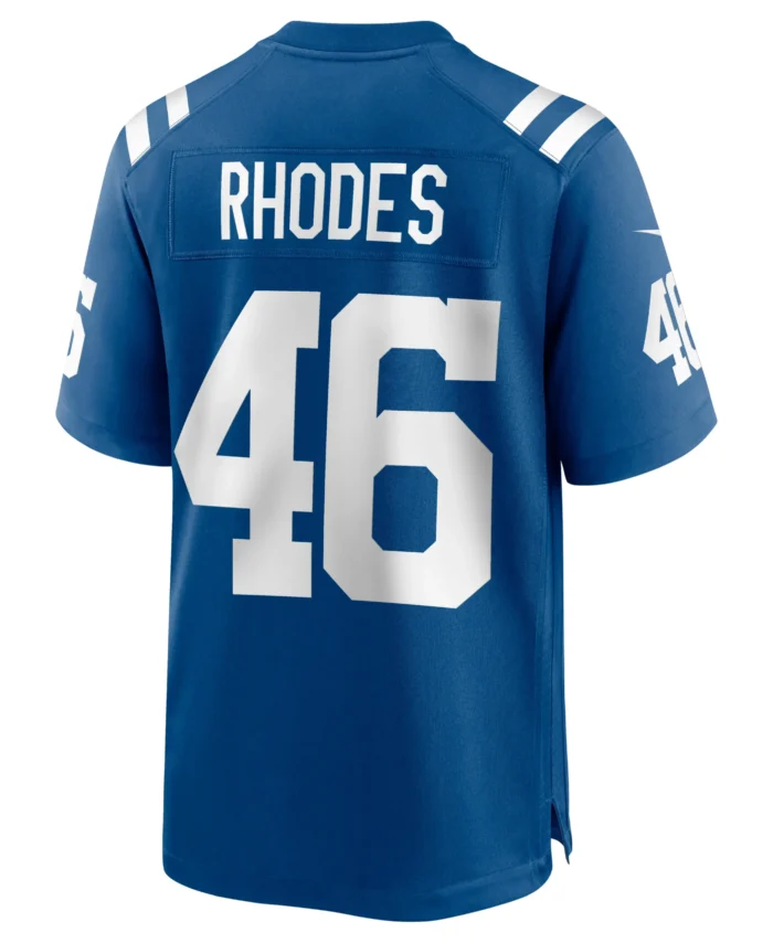 Luke Rhodes Indianapolis Colts Game Jersey - Royal
