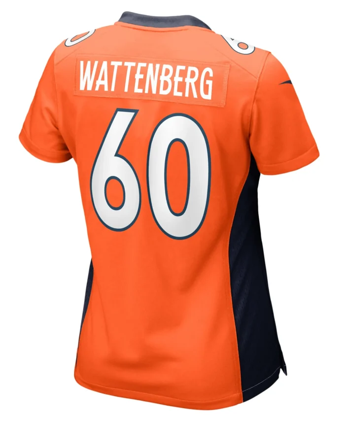 Luke Wattenberg Denver Broncos Women's Game Player Jersey - Orange