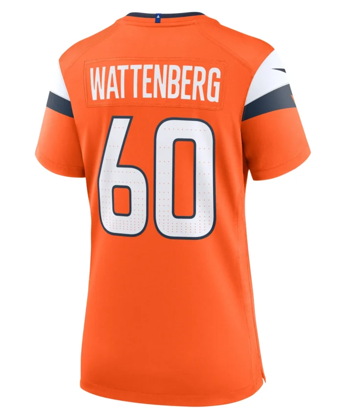 Luke Wattenberg Denver Broncos Women's Team Game Jersey -  Orange