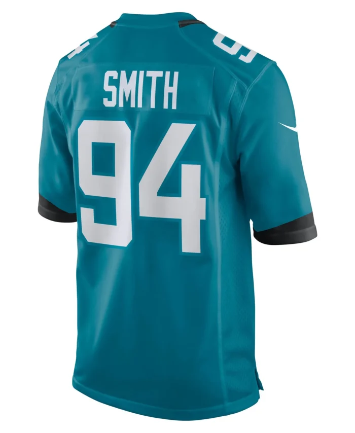 Maason Smith Jacksonville Jaguars Team Game Jersey -  Teal