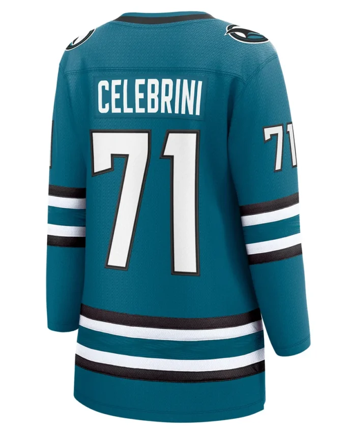 Macklin Celebrini San Jose Sharks Fanatics Women  Home Breakaway Jersey? Teal