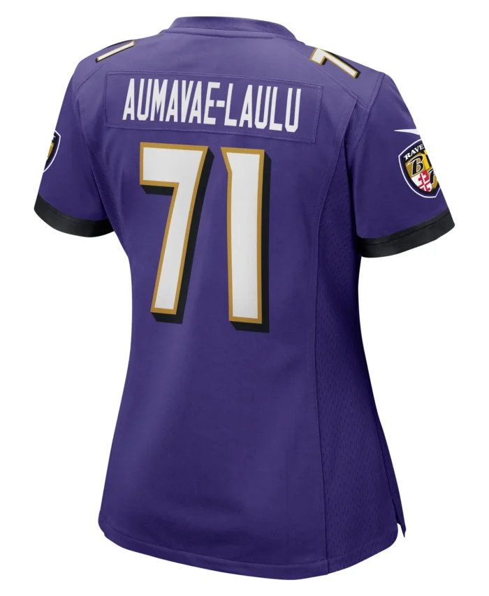 Malaesala Aumavae-Laulu Baltimore Ravens Women's  Game Jersey -  Purple