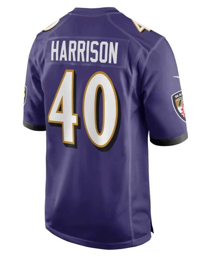 Malik Harrison Baltimore Ravens Game Jersey - Purple