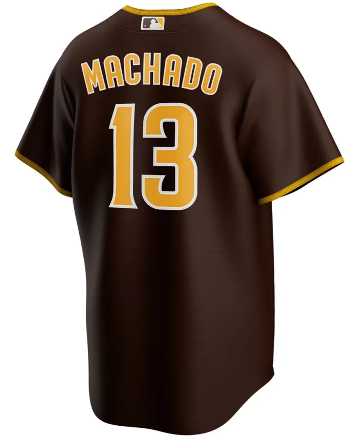 Manny Machado San Diego Padres Alternate Replica Player Jersey- Brown