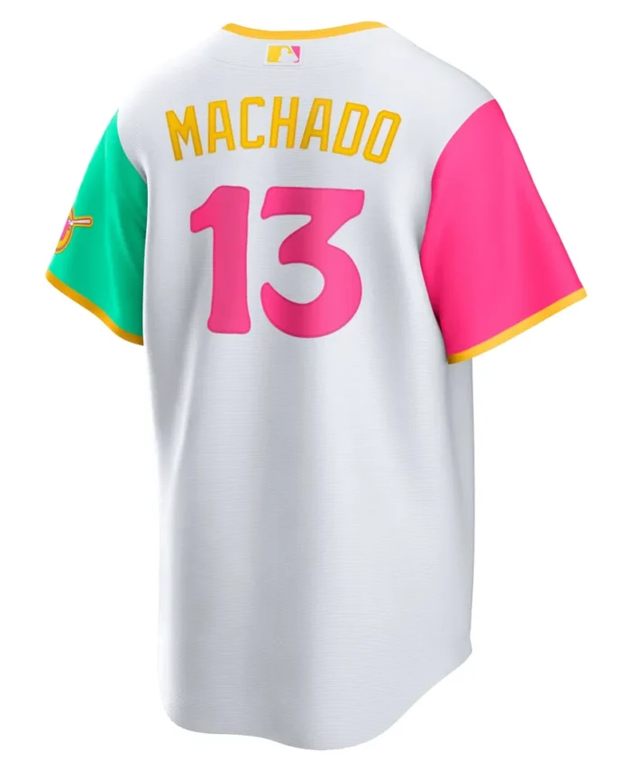 Manny Machado San Diego Padres City Connect Replica Player Jersey- White