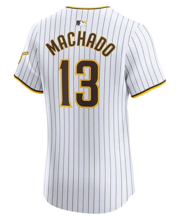 Manny Machado San Diego Padres Home Elite Jersey- White