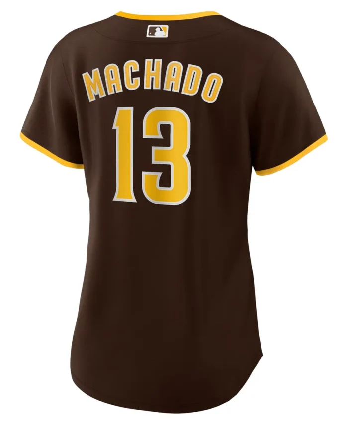 Manny Machado San Diego Padres Women Road Replica Player Jersey - Brown