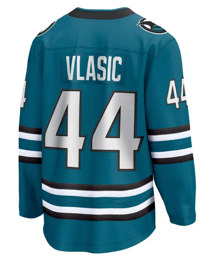 Marc-Edouard Vlasic San Jose Sharks Fanatics Home Breakaway Player Jersey - Teal
