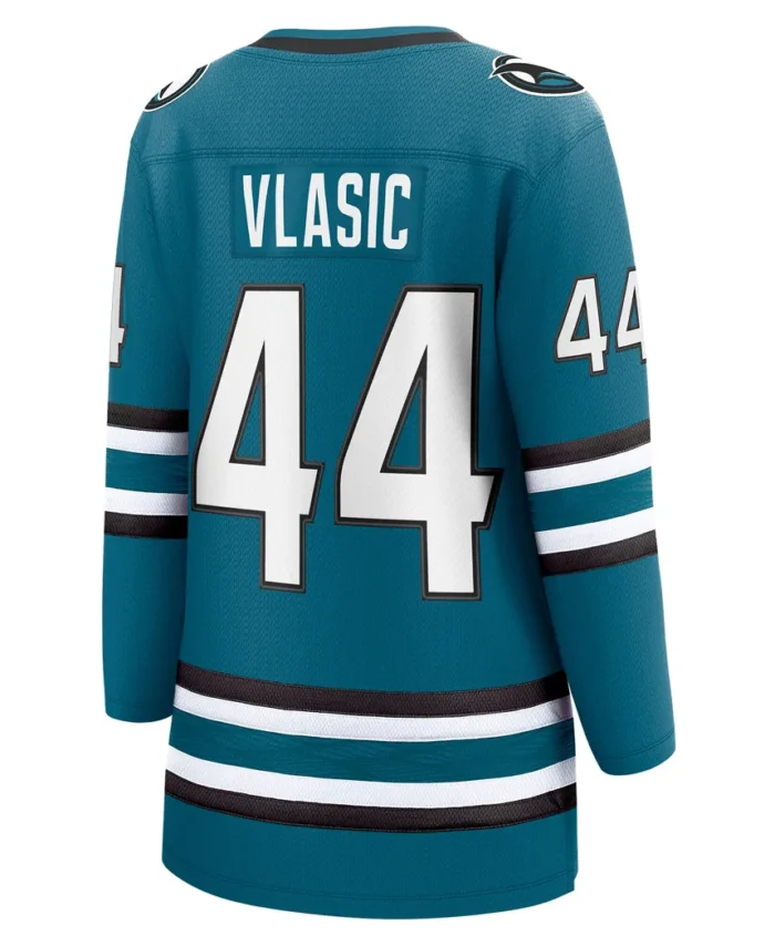Marc-Edouard Vlasic San Jose Sharks Fanatics Women Home Breakaway Player Jersey - Teal