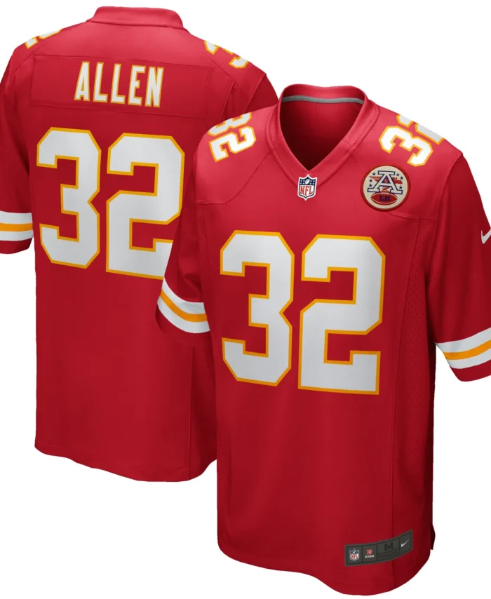 Marcus Allen Kansas City Chiefs Game Retired Player Jersey - Red