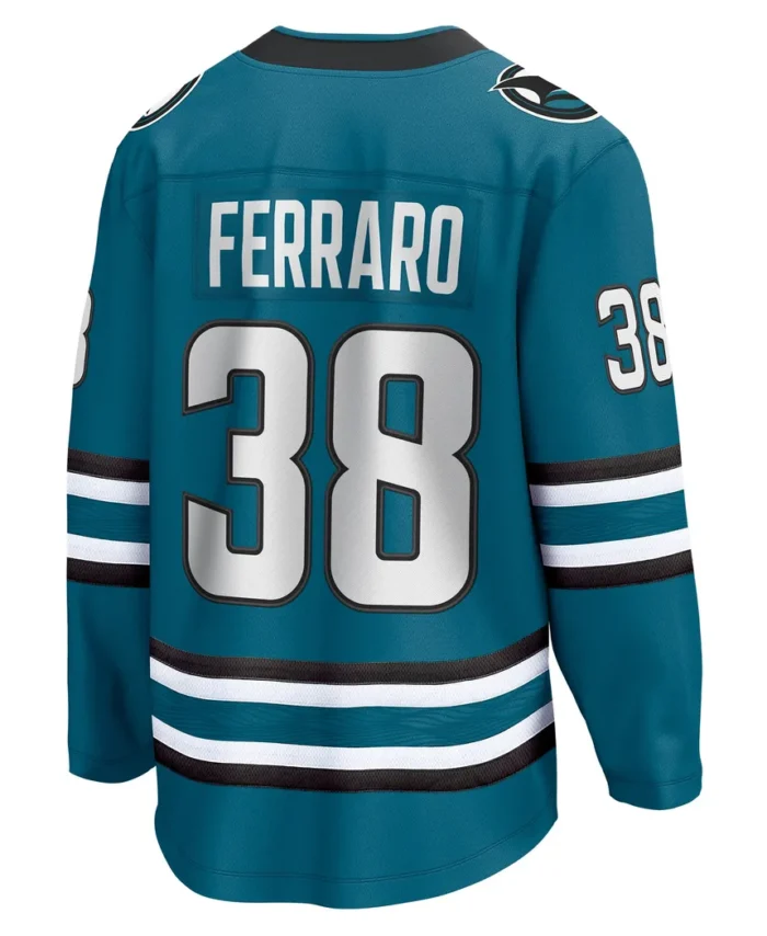 Mario Ferraro San Jose Sharks Fanatics Home Breakaway Player Jersey - Teal