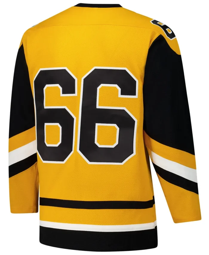 Mario Lemieux Pittsburgh Penguins 1984-85 Power Play Jersey - Gold