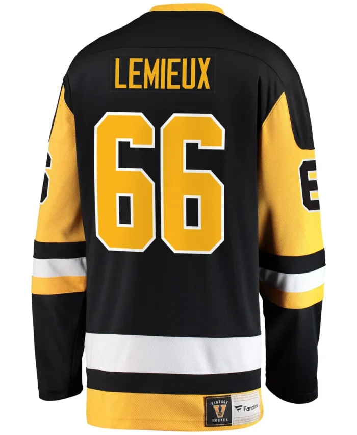 Mario Lemieux Pittsburgh Penguins Fanatics Premier Breakaway Retired Player Jersey - Black