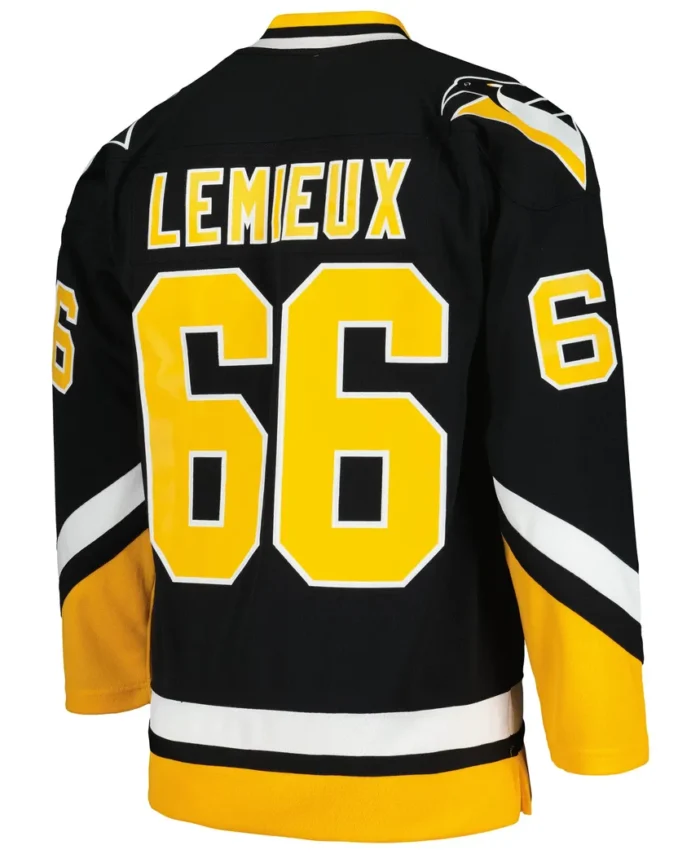 Mario Lemieux Pittsburgh Penguins Mitchell Ness  1992/93 Blue Line Player Jersey - Black