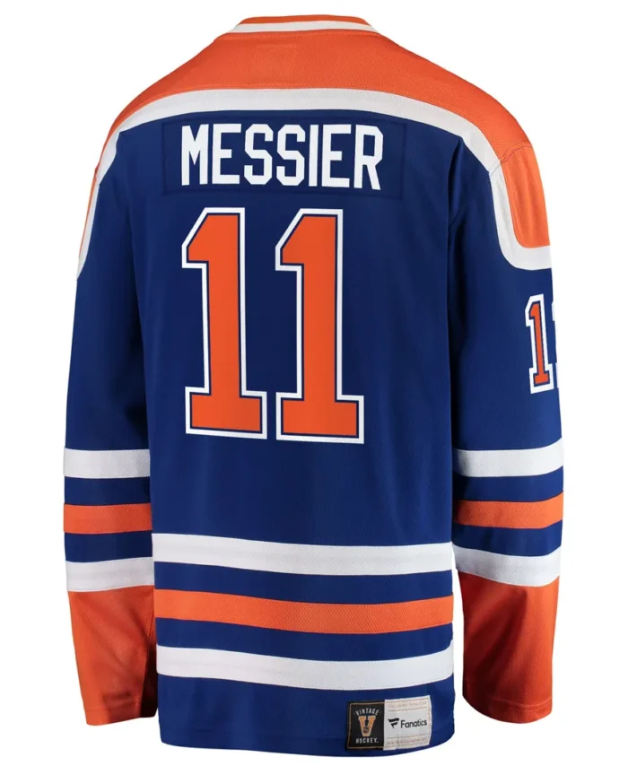 Mark Messier Edmonton Oilers Fanatics Premier Breakaway Retired Player Jersey - Blue