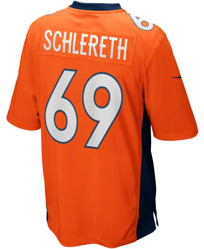 Mark Schlereth Denver Broncos Game Retired Player Jersey - Orange