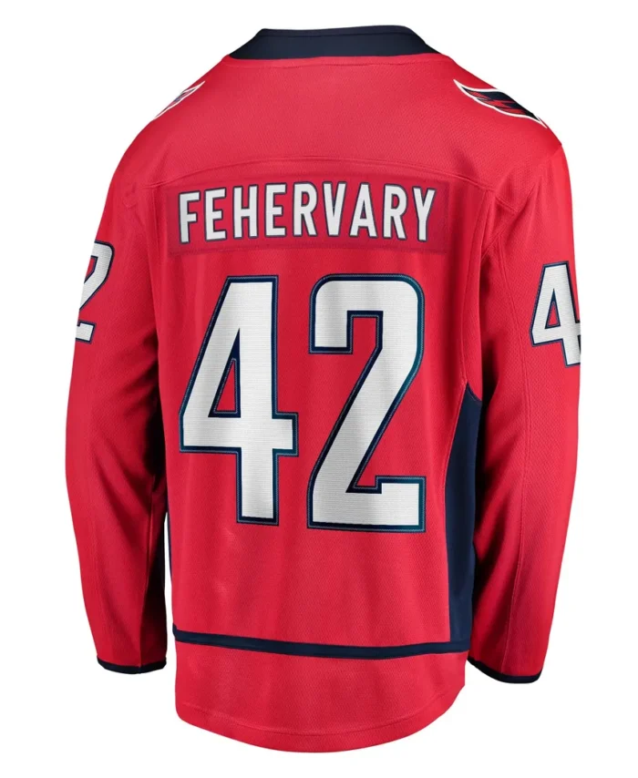 Martin Fehervary Washington Capitals Fanatics Home Breakaway Player Jersey - Red