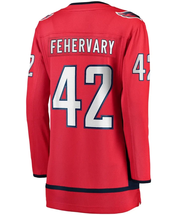 Martin Fehervary Washington Capitals Fanatics Women Home Breakaway Player Jersey - Red