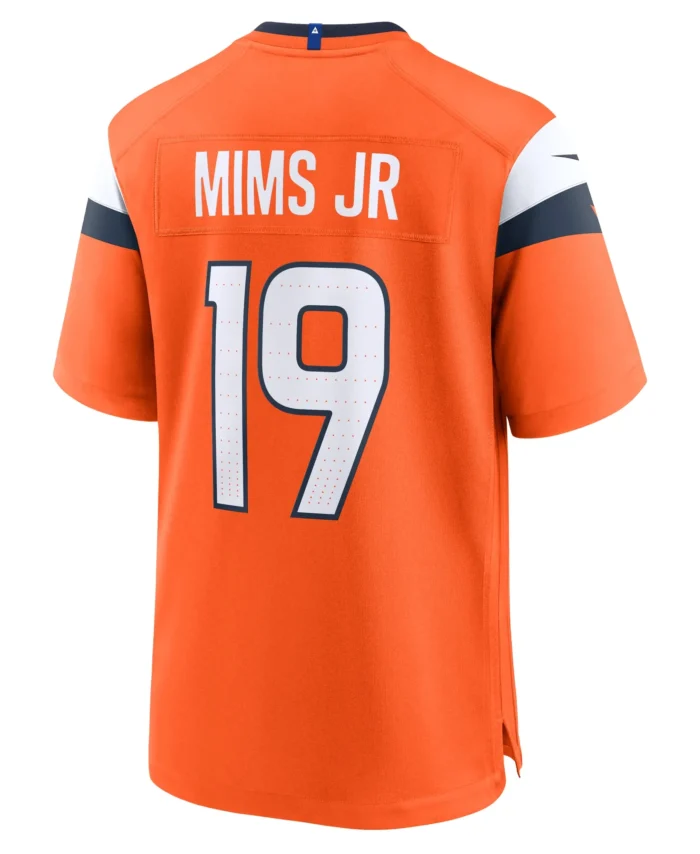 Marvin Mims Jr Denver Broncos Team Game Jersey -  Orange