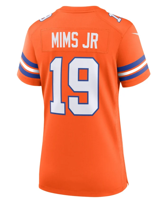 Marvin Mims Jr Denver Broncos Women's Mile High Collection 1977 Throwback Player Game Jersey - Orange