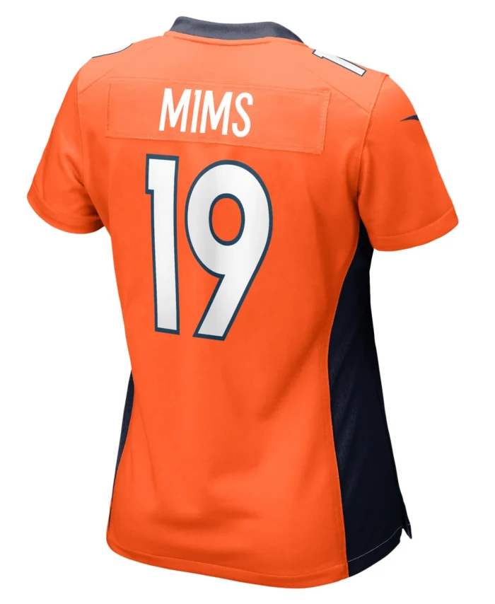 Marvin Mims Jr Denver Broncos Women's Team Game Jersey -  Orange