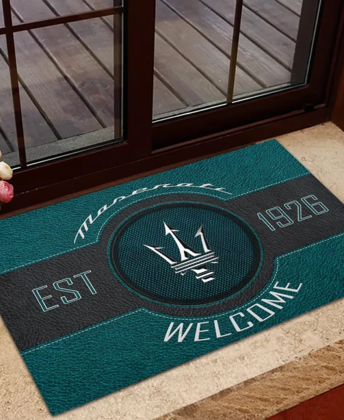 Grand Tourer Doormat, All Over Print Doormat For Car Fans CAR169 - Cyan