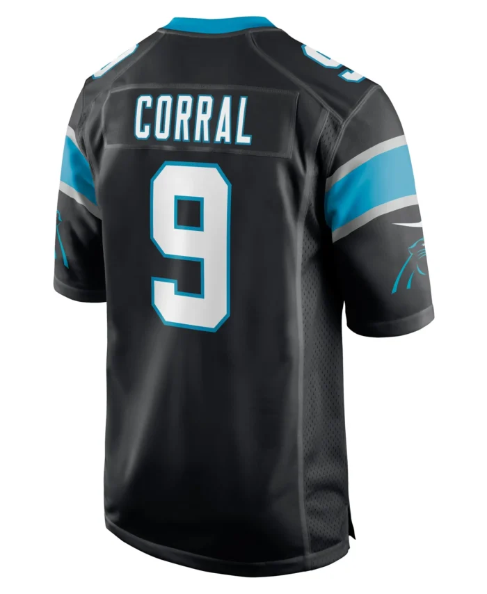 Matt Corral Carolina Panthers Player Game Jersey - Black