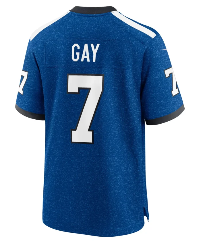 Matt Gay Indianapolis Colts Indiana Nights Alternate Game Jersey - Royal