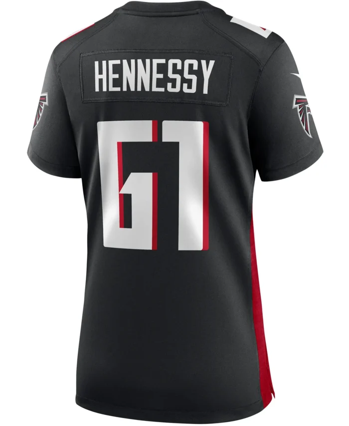 Matt Hennessy Atlanta Falcons Women's Game Jersey - Black