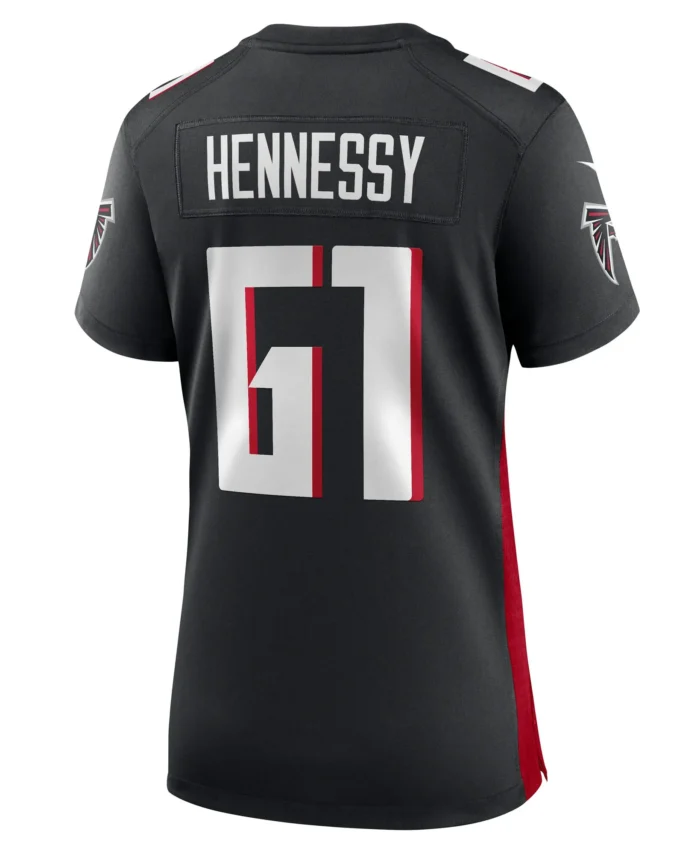 Matt Hennessy Atlanta Falcons Women's Team Game Jersey -  Black