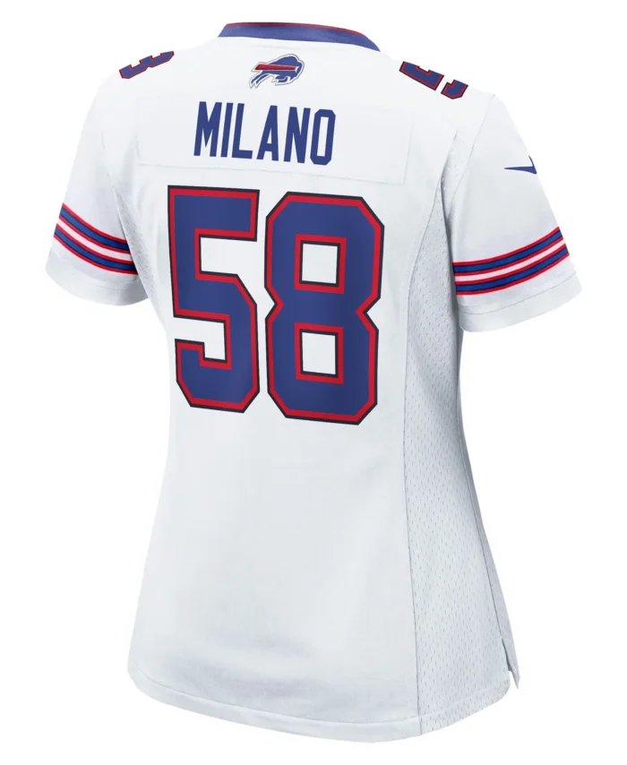 Matt Milano Buffalo Bills Women's Away Game Player Jersey - White