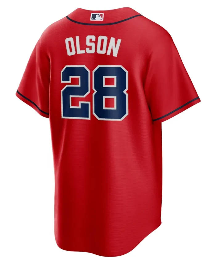 Matt Olson Atlanta Braves Alternate Replica Player Jersey - Red