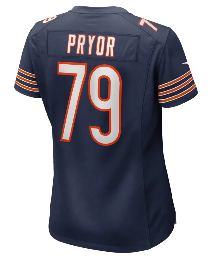 Matt Pryor Chicago Bears Women's  Game Jersey -  Navy