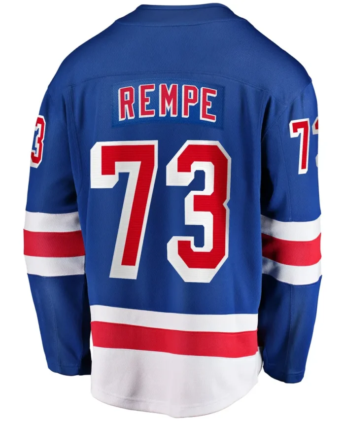 Matt Rempe New York Rangers Fanatics Home Breakaway Jersey - Blue