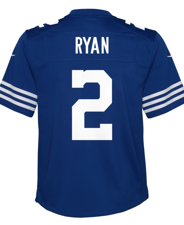 Matt Ryan Indianapolis Colts Youth Alternate Game Jersey - Royal
In Stock - This item will ship within 2 business days.
