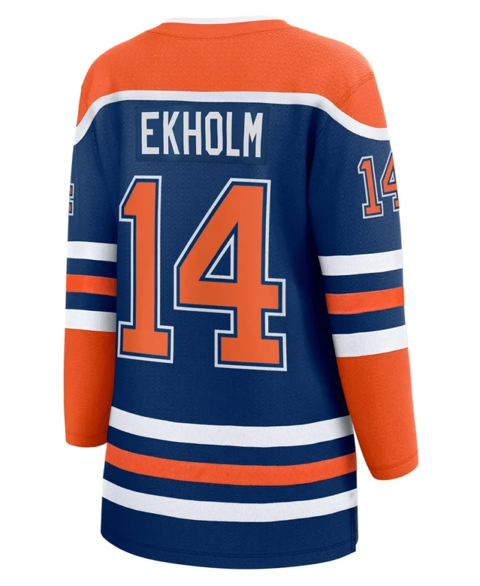 Mattias Ekholm Edmonton Oilers Women Fanatics Home Breakaway Jersey - Royal