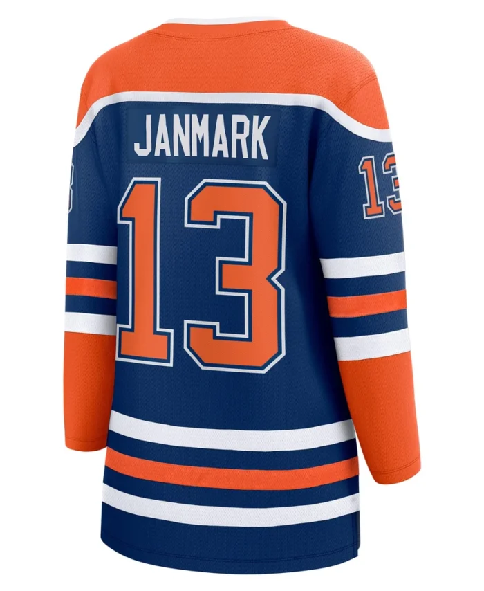 Mattias Janmark Edmonton Oilers Fanatics Women Home Breakaway Player Jersey - Royal