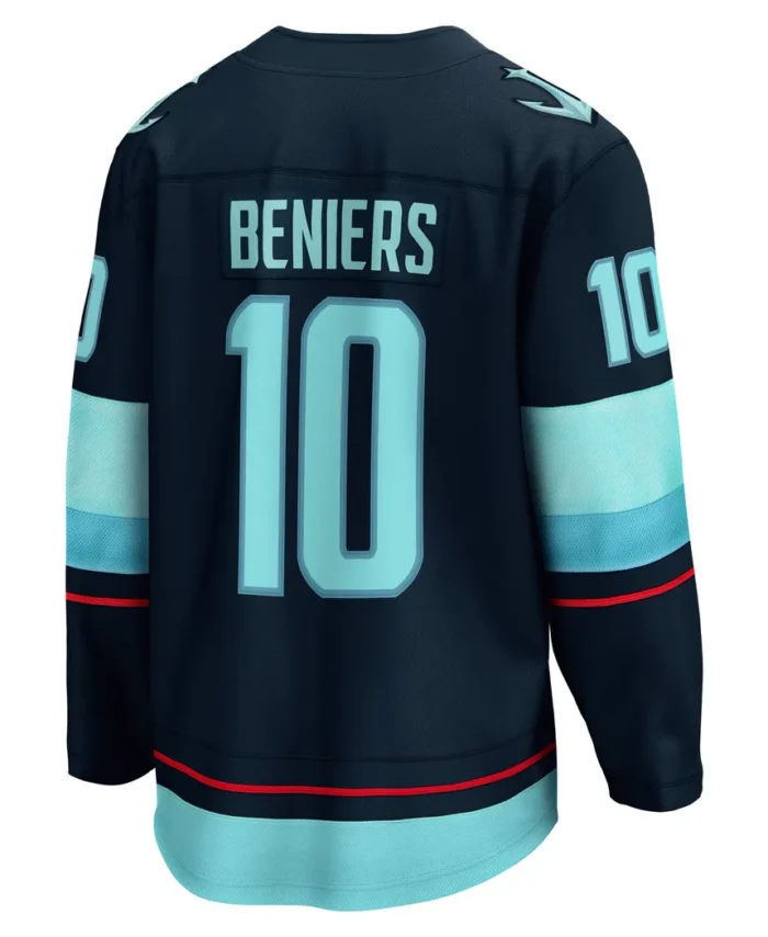 Matty Beniers Seattle Kraken Fanatics Premier Breakaway Player Jersey - Deep Sea Blue