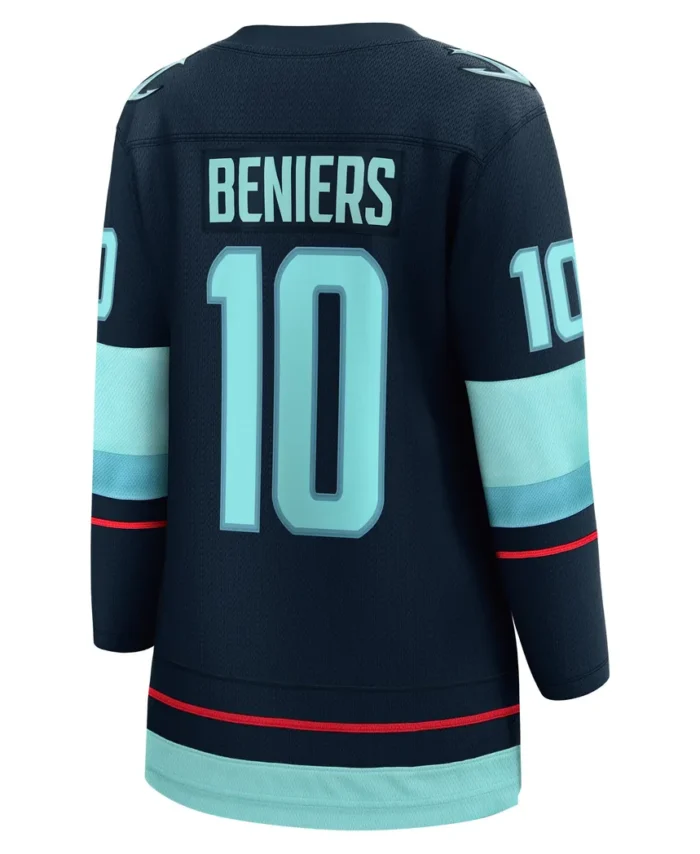 Matty Beniers Seattle Kraken Fanatics Women Home Breakaway Player Jersey - Deep Sea Blue
