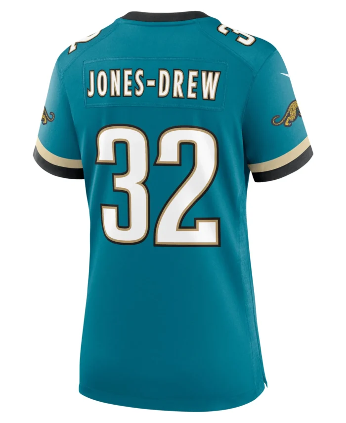 Maurice Jones-Drew Jacksonville Jaguars Women's Prowler Throwback Retired Player Game Jersey - Teal