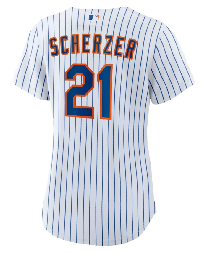 Max Scherzer New York Mets Women Home Replica Player Jersey - White
