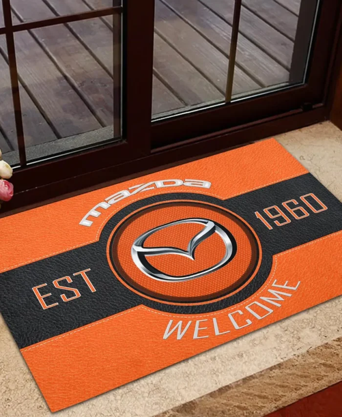 Everyday Vehicle Doormat, All Over Print Doormat For Car Lovers CAR169 - Orange