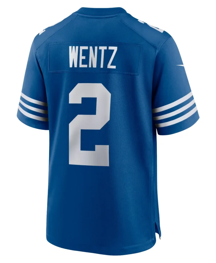Men's Carson Wentz Royal Indianapolis Colts Alternate Game Jersey