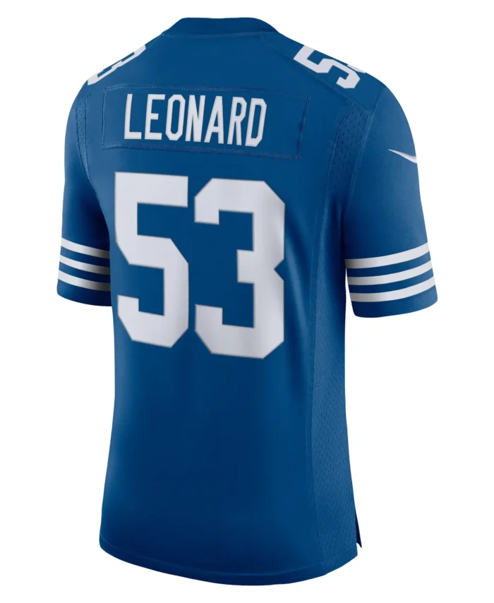 Men's Darius Leonard Royal Indianapolis Colts Alternate Vapor Limited Jersey