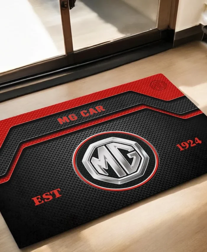 Sporty Coupe Doormat, Durable Auto-Inspired Rug for Garage or Home Entry CAR162