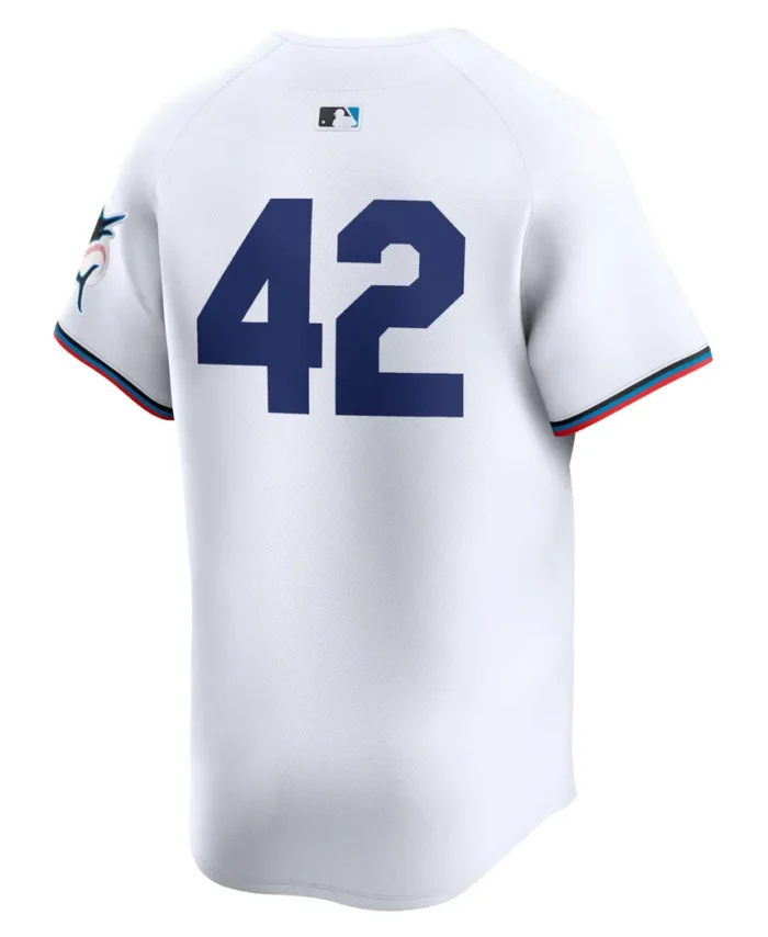 Miami Marlins 2024 Jackie Robinson Day Home Limited Jersey- White