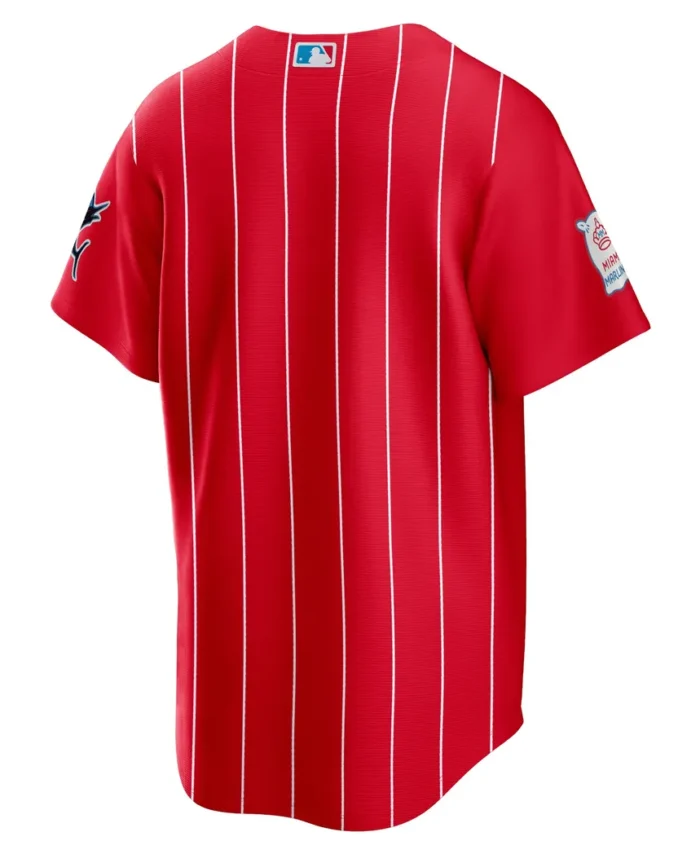 Miami Marlins City Connect Replica Jersey - Red